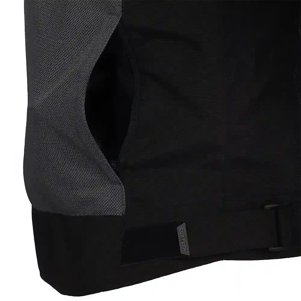 Vista frontal y diseño de calota del AERO-FLO 2.0 Chaqueta Cortech - Moto Garage Miami