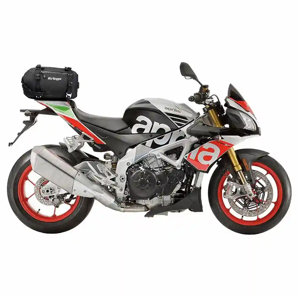 Vista frontal y diseño de calota del Montaje US-DRYPACK APRILIA TUONO - Moto Garage Miami