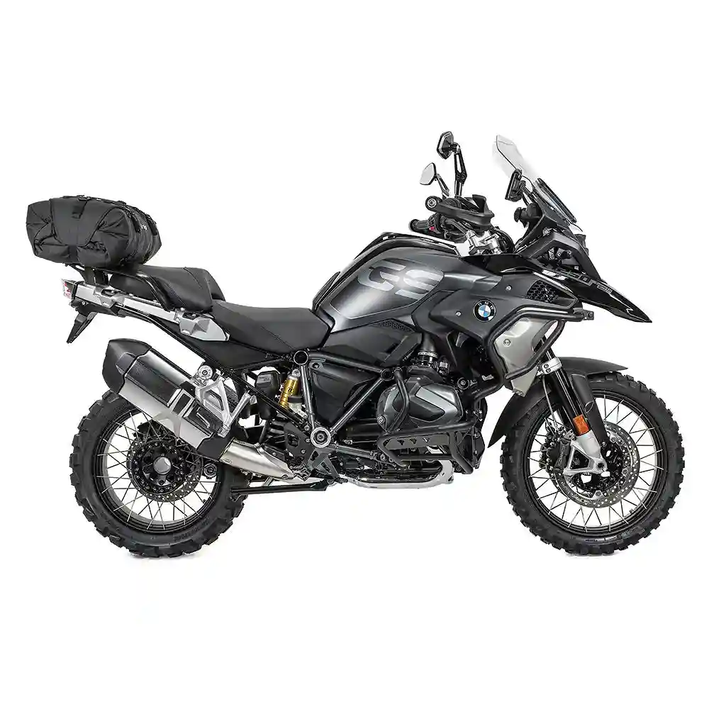 Vista frontal y diseño de calota del Montaje US-DRYPACK BMW R1250 GS - Moto Garage Miami