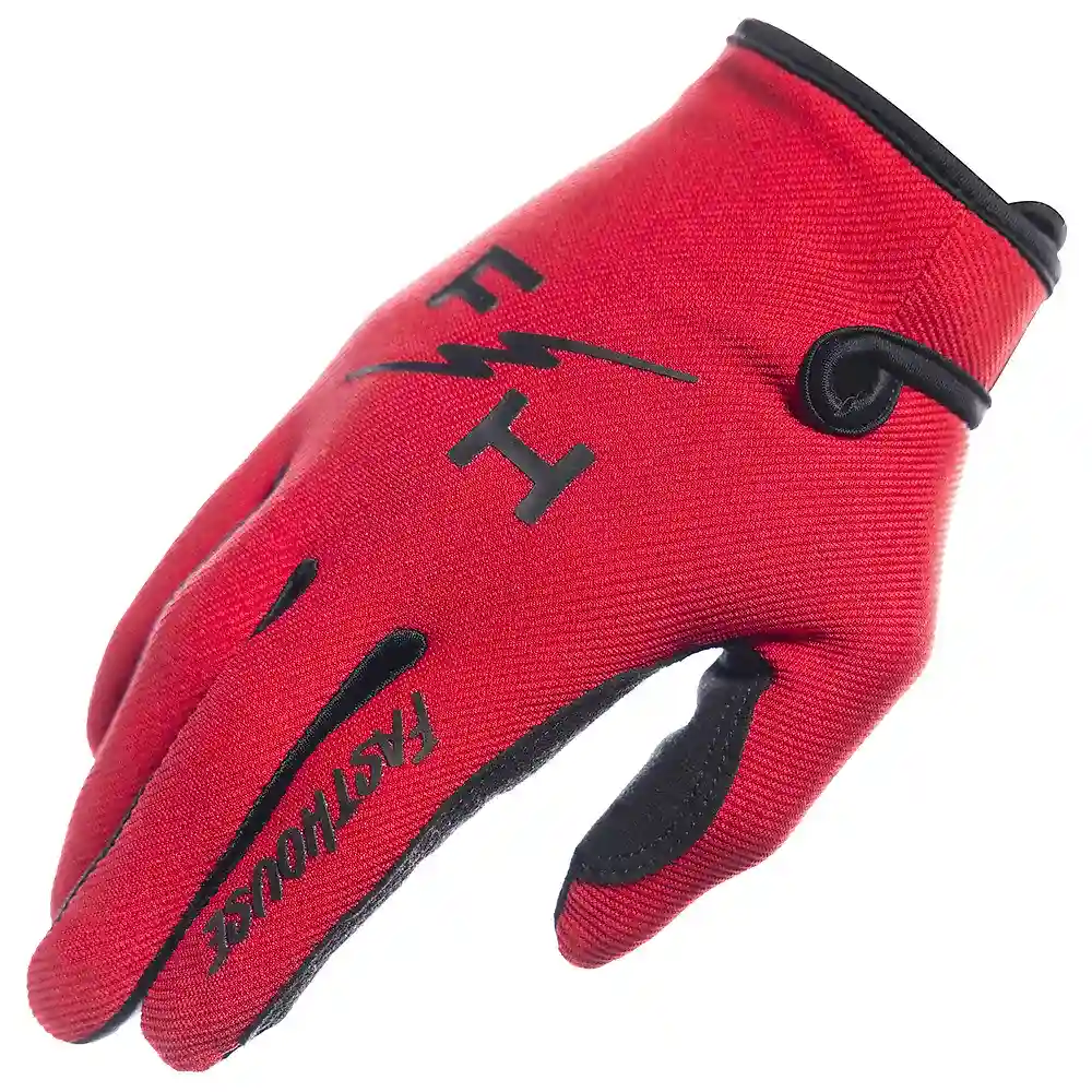 Detalle de pintura y diseño en tonalidad Rojo, 2XL del Carbon Eternal / Guantes - Moto Garage Miami