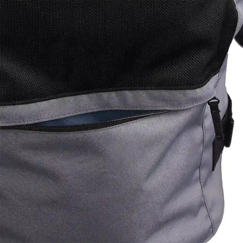 Vista frontal y diseño de calota del DRAFT AIR 2.0 Chaqueta Tourmaster - Moto Garage Miami