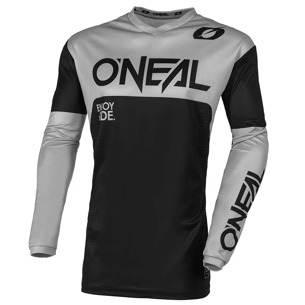 Toma estructural y acabado gráfico Negro/Gris, 2XL del modelo Jersey O'neal ELEMENT - Moto Garage Miami