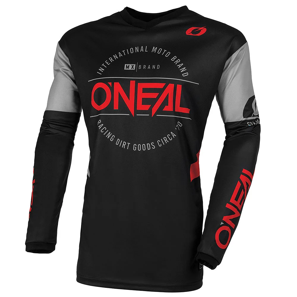 Toma estructural y acabado gráfico Negro/Rojo, 2XL del modelo Jersey O'neal ELEMENT BRAND - Moto Garage Miami