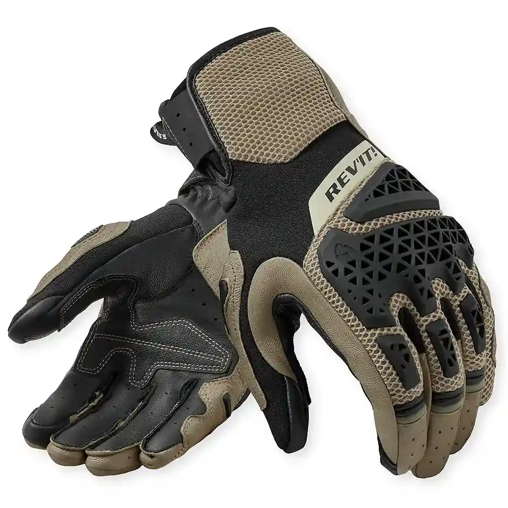 Detalle de pintura y diseño en tonalidad Arena/Negro, 3XL del Sand 5 / Guantes ! - Moto Garage Miami