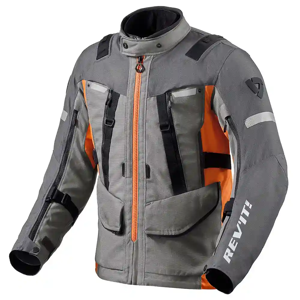 Toma estructural y acabado gráfico Gris/Naranja, 2XL del modelo Sand 4 H2O / Chaqueta ! - Moto Garage Miami