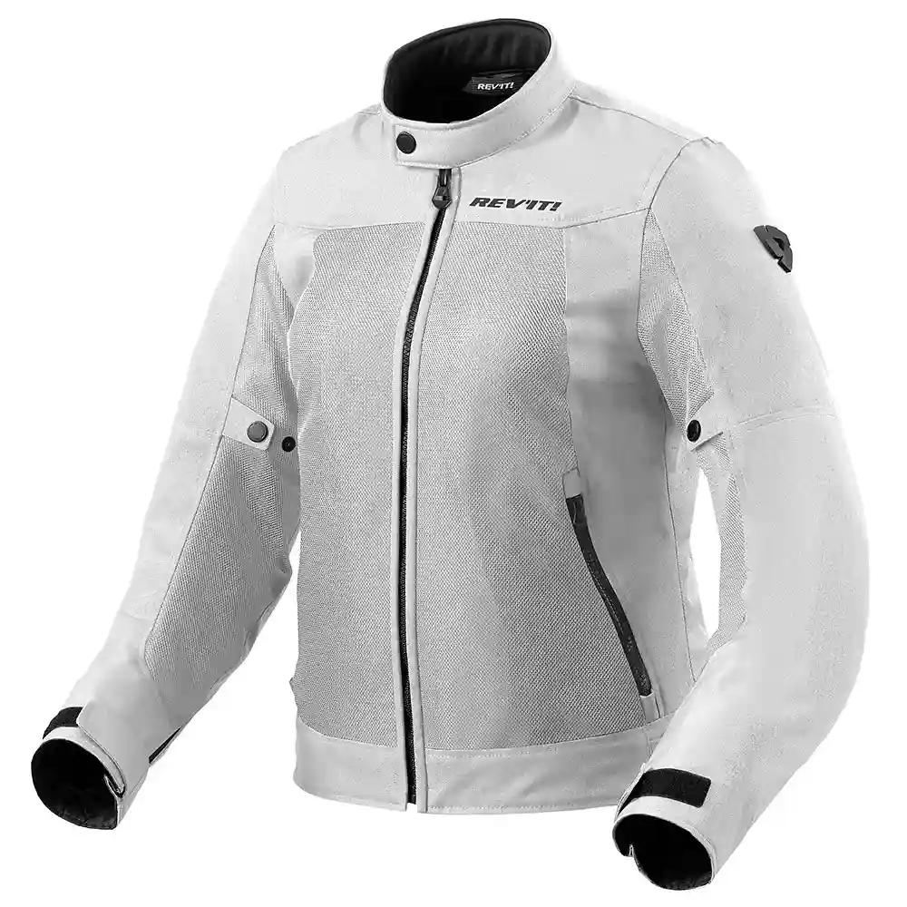 Detalle de pintura y diseño en tonalidad Plata, 34 del Eclipse 2 Mujer / Chaqueta ! - Moto Garage Miami