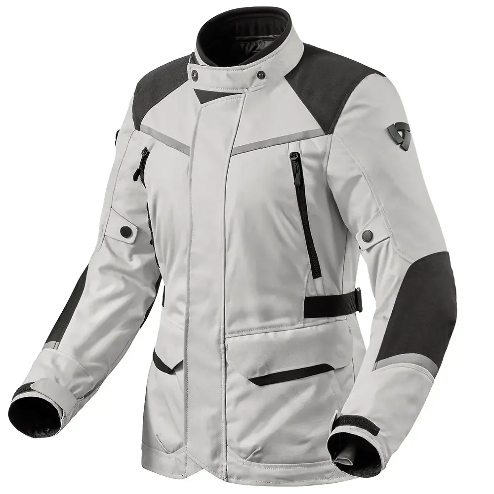 Materiales y estética visual de la versión Plata/Negro, 44 del Voltiac 3 H2O Mujer / Chaqueta ! - Moto Garage Miami
