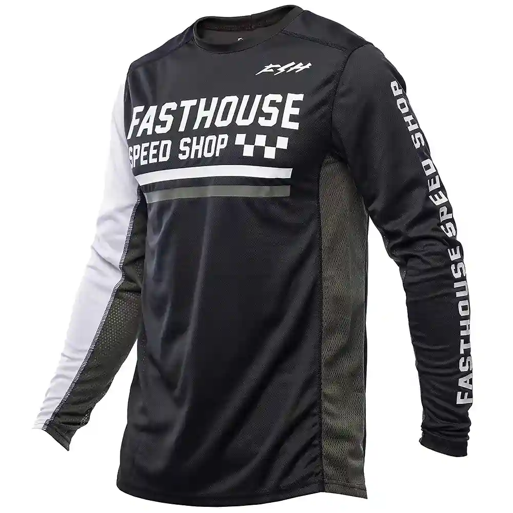 Toma estructural y acabado gráfico Negro/Blanco, 3XL del modelo Grindhouse Hudson / Jersey - Moto Garage Miami