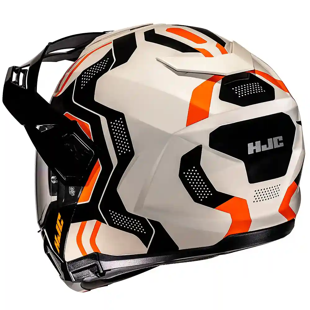 Vista frontal y diseño de calota del i80 VELLY / Casco HJC - Moto Garage Miami