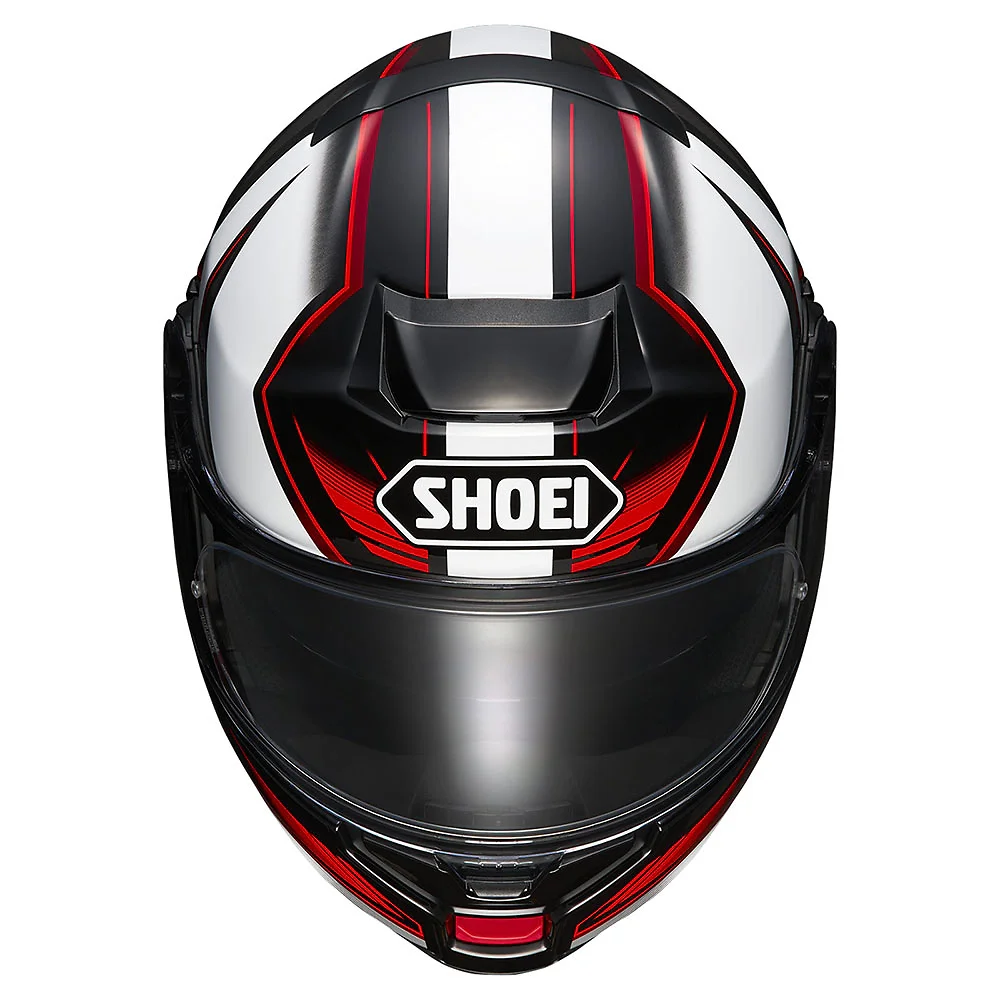 Primer plano de la construcción y material del NEOTEC 3 GRASP Casco Shoei - Moto Garage Miami