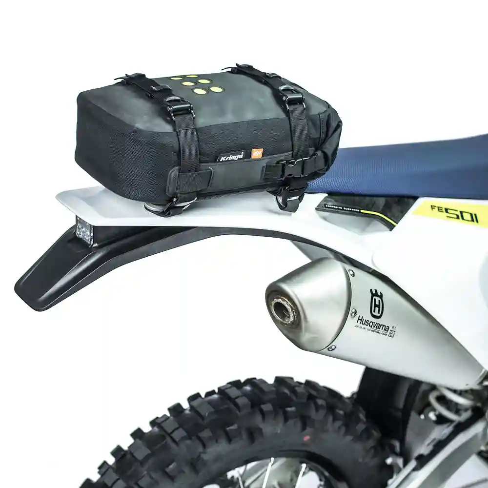 Perfil aerodinámico y sistema de ventilación del Kriega OS-6 ADVENTURE PACK - Moto Garage Miami