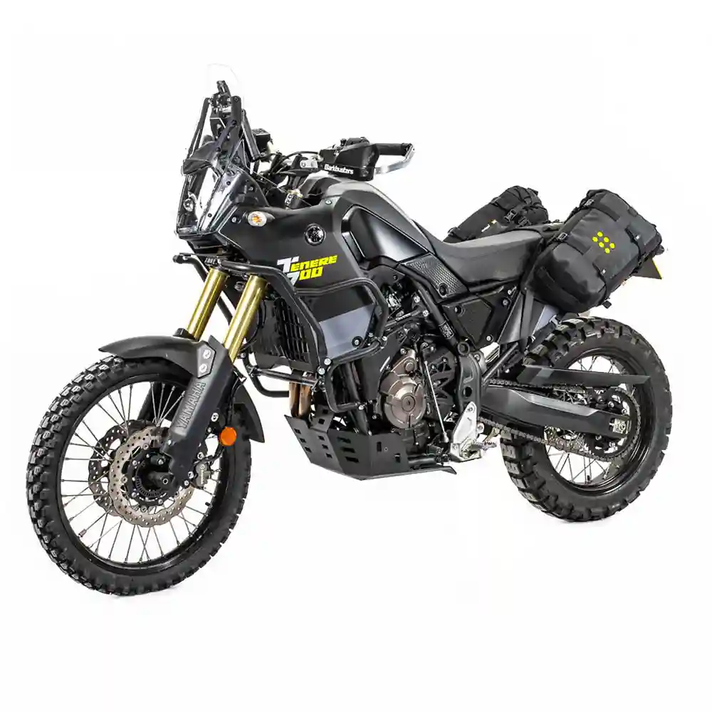 Vista frontal y diseño de calota del Base-OS Yamaha TENERE 700 - Moto Garage Miami