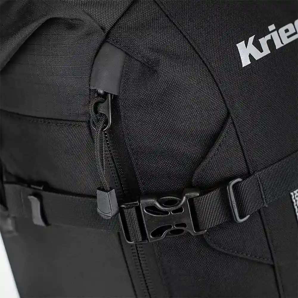 Perfil aerodinámico y sistema de ventilación del Mochila R25 V2 - Moto Garage Miami