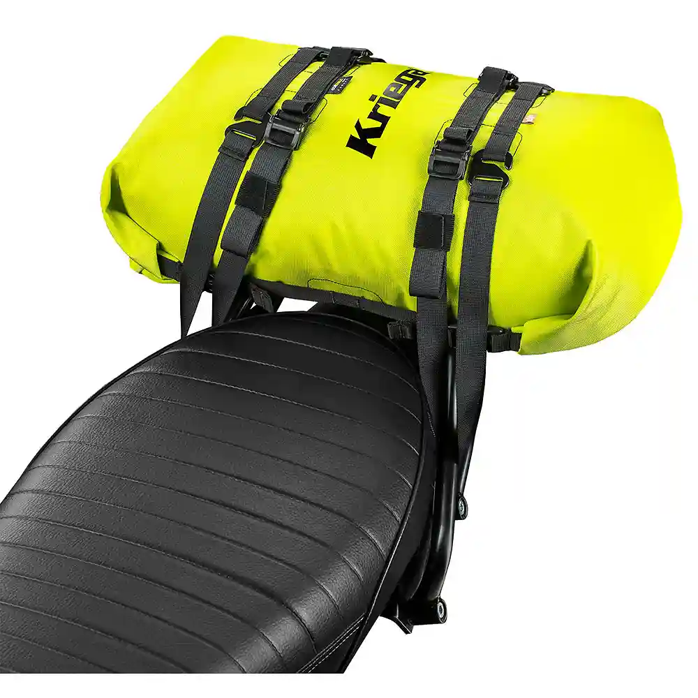 Acabado de fábrica en color Lima para el ROLLPACK 20 - Moto Garage Miami