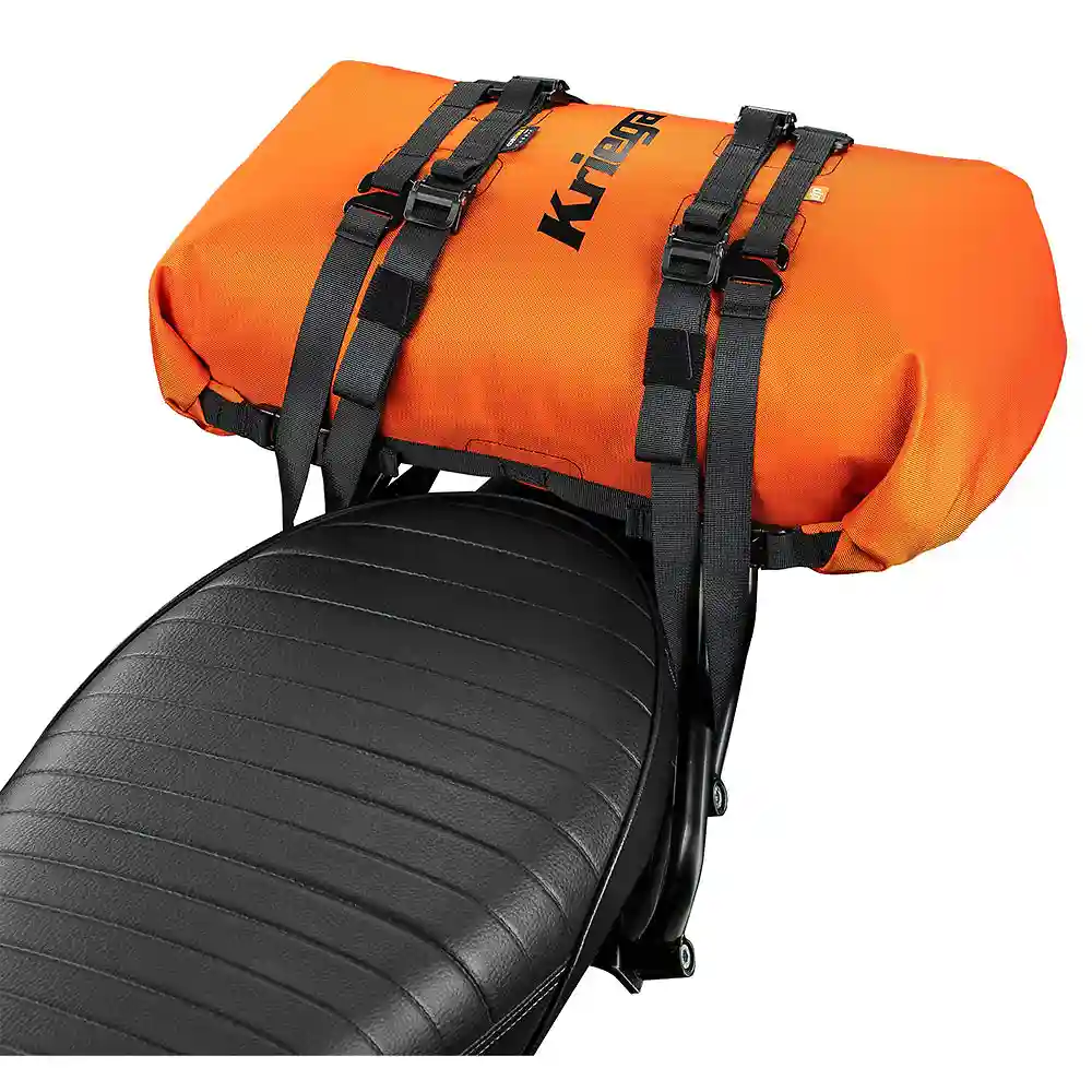 Acabado de fábrica en color Naranja para el ROLLPACK 20 - Moto Garage Miami