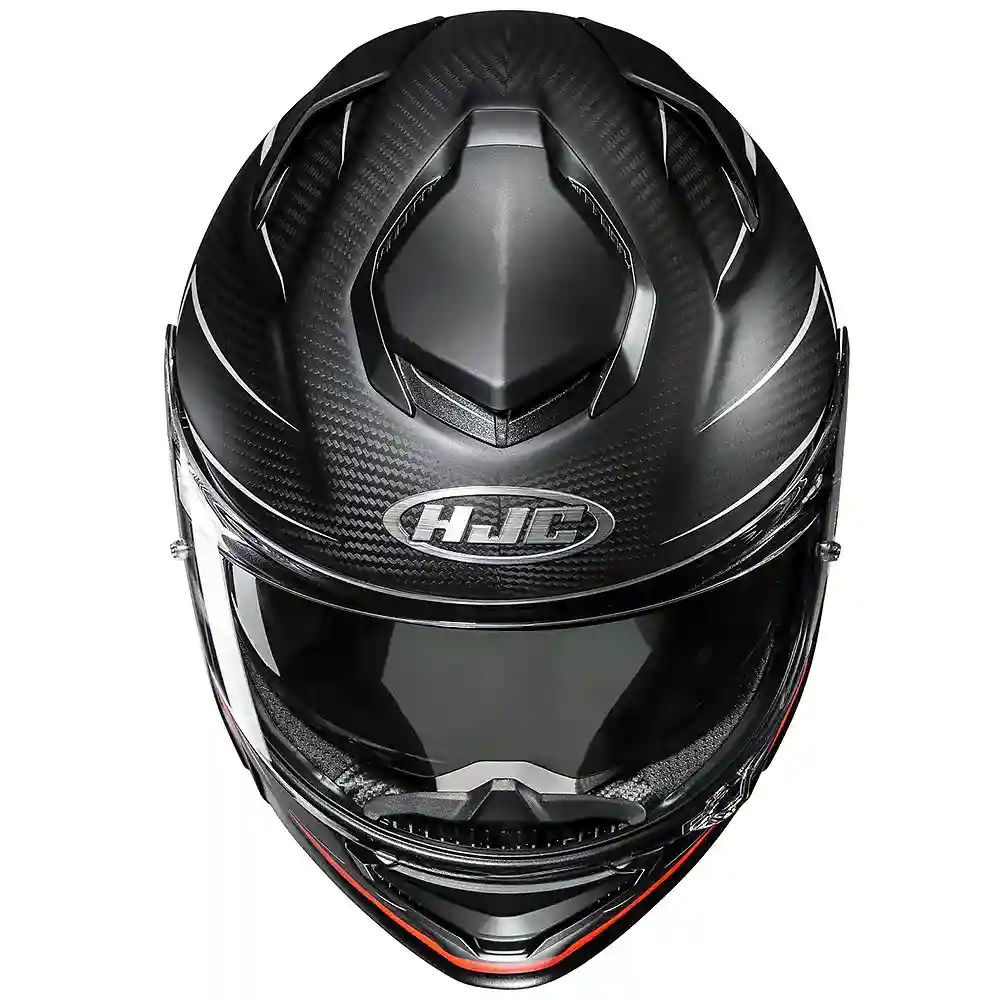 Detalle posterior y spoiler integrado del equipamiento RPHA 71 CARBON CANO / Casco HJC - Moto Garage Miami