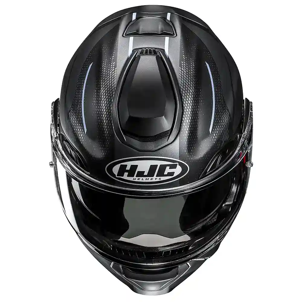 Primer plano de la construcción y material del RPHA 91 BLAT / Casco HJC - Moto Garage Miami