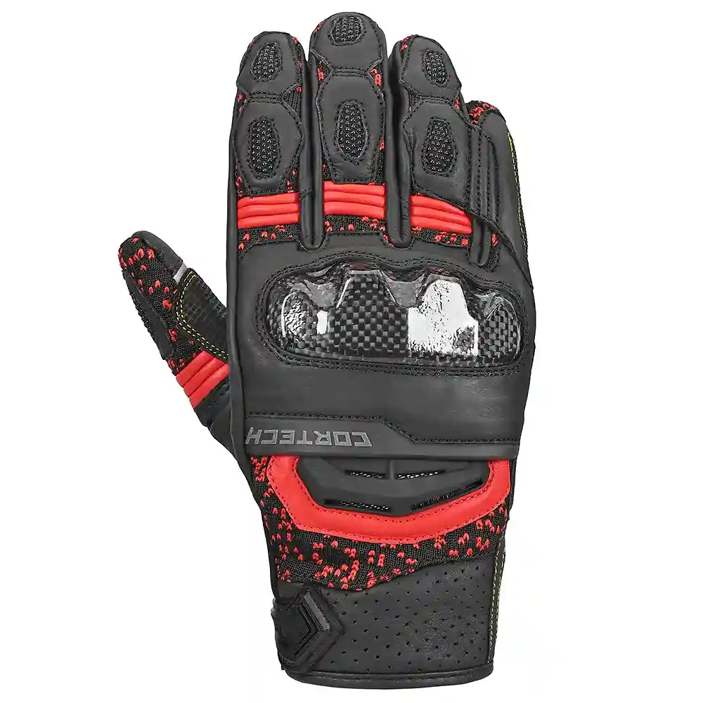 Toma estructural y acabado gráfico Negro/Rojo, 3XL del modelo Guantes Revo ST V2 - Moto Garage Miami