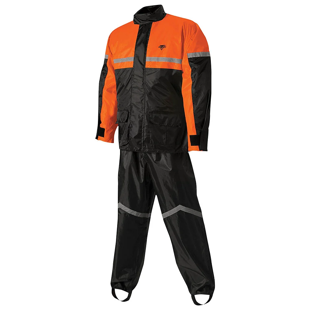 Materiales y estética visual de la versión Negro/Naranja, 3XL del Traje De Lluvia 2P SR-6000 STORMRIDER - Moto Garage Miami