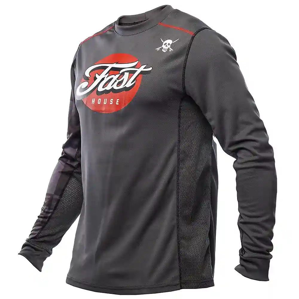 Detalle de pintura y diseño en tonalidad 3XL del Sanguaro Tasker / Jersey - Moto Garage Miami