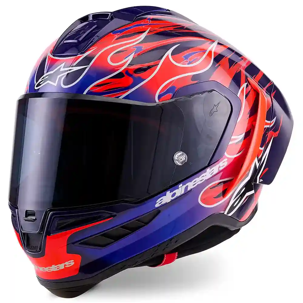 Detalle de pintura y diseño en tonalidad XL del Supertech R10 FLYTE Edición Limitada / Casco - Moto Garage Miami