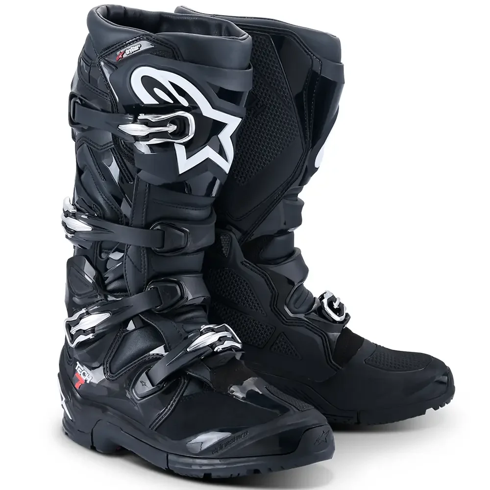 Materiales y estética visual de la versión Negro, 13 del TECH 7 Enduro Drystar® / Botas - Moto Garage Miami