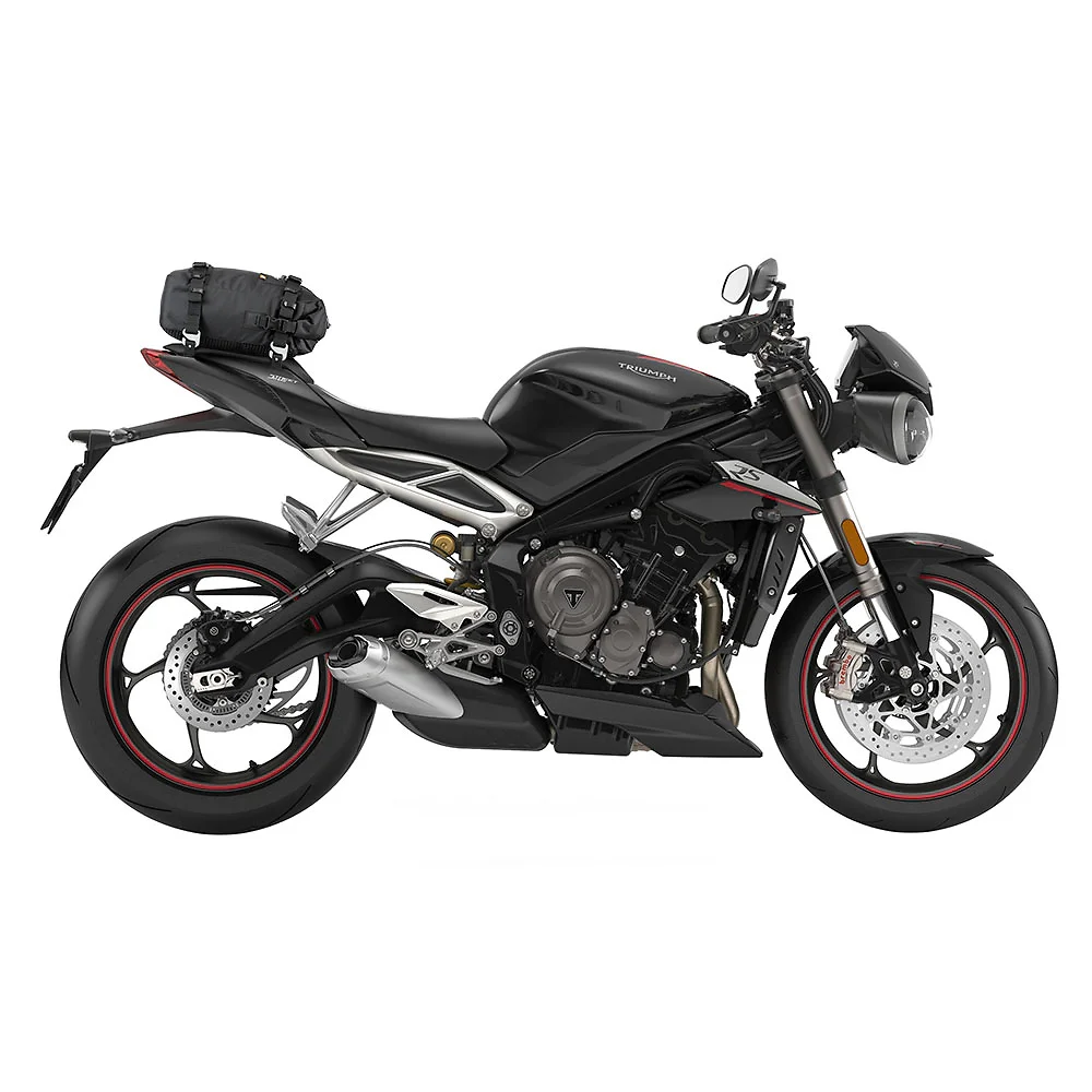 Vista frontal y diseño de calota del Montaje US-DRYPACK TRIUMPH STREET TRIPLE - Moto Garage Miami