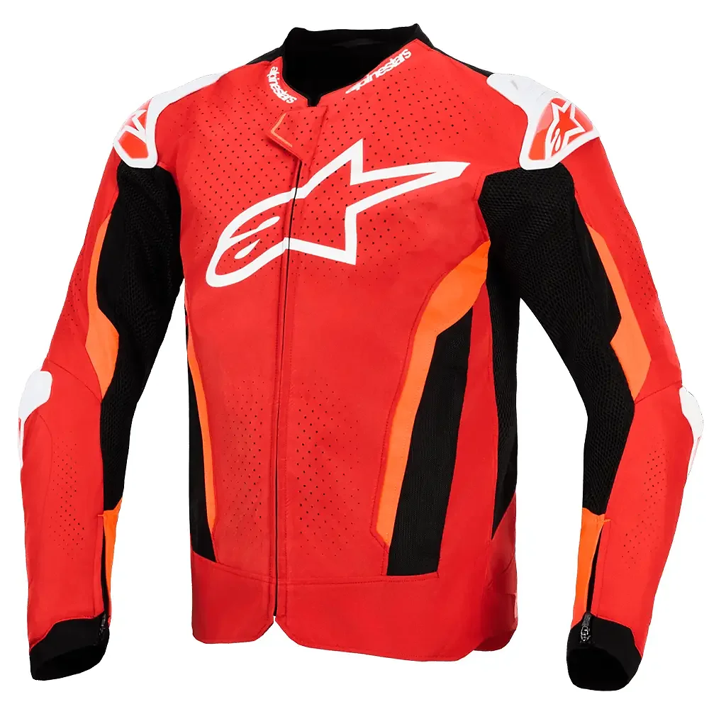Toma estructural y acabado gráfico Rojo Brillante/Rojo Fluor/Negro, 3XL del modelo T-GP AIR / Chaqueta - Moto Garage Miami