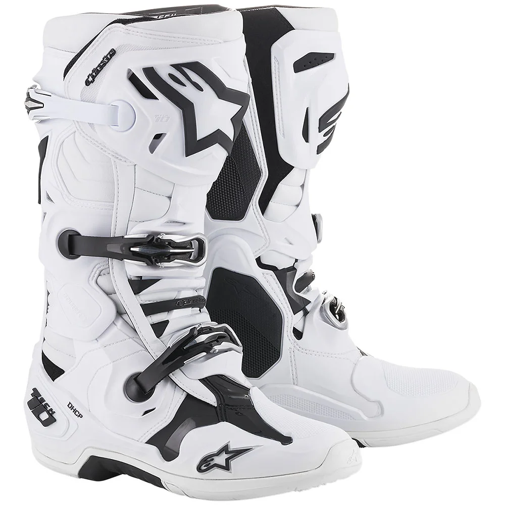 Toma estructural y acabado gráfico Blanco, 14 del modelo TECH 10 Botas - Moto Garage Miami
