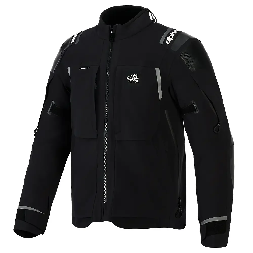 Materiales y estética visual de la versión Negro, 3XL del ANDES PRO DRYSTAR® XF / Chaqueta - Moto Garage Miami