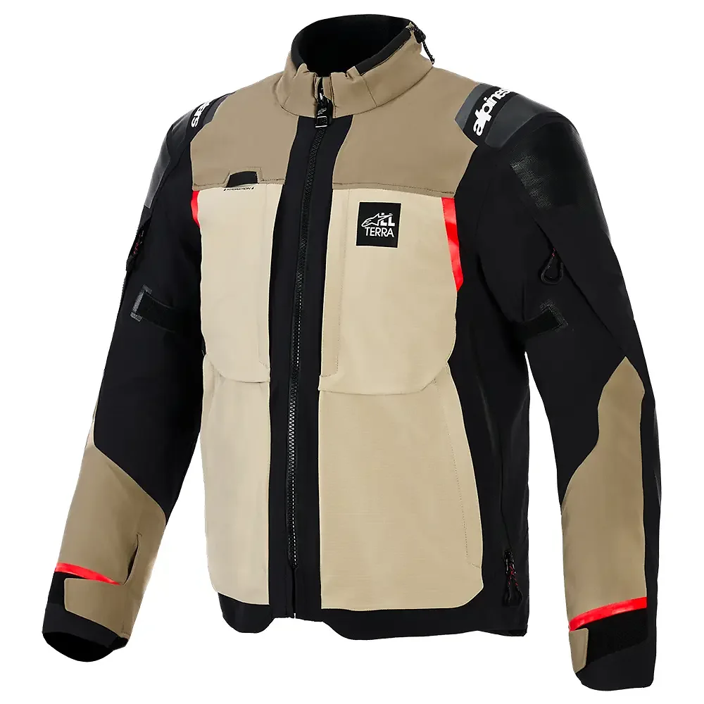 Materiales y estética visual de la versión Nogal/Aluminio, 3XL del ANDES PRO DRYSTAR® XF / Chaqueta - Moto Garage Miami