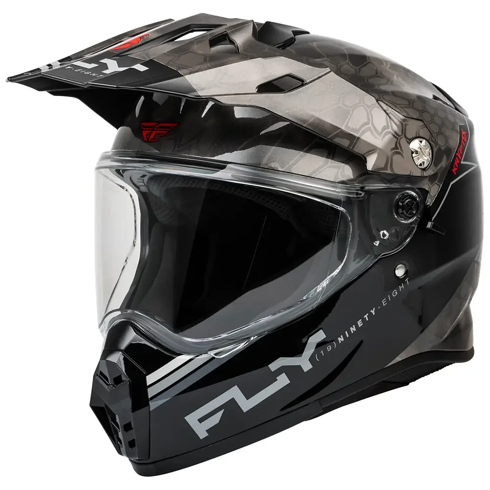 Acabado de fábrica en color Negro/Gris/Blanco, 2XL para el TREKKER KRYPTEK CONCEAL Casco - Moto Garage Miami