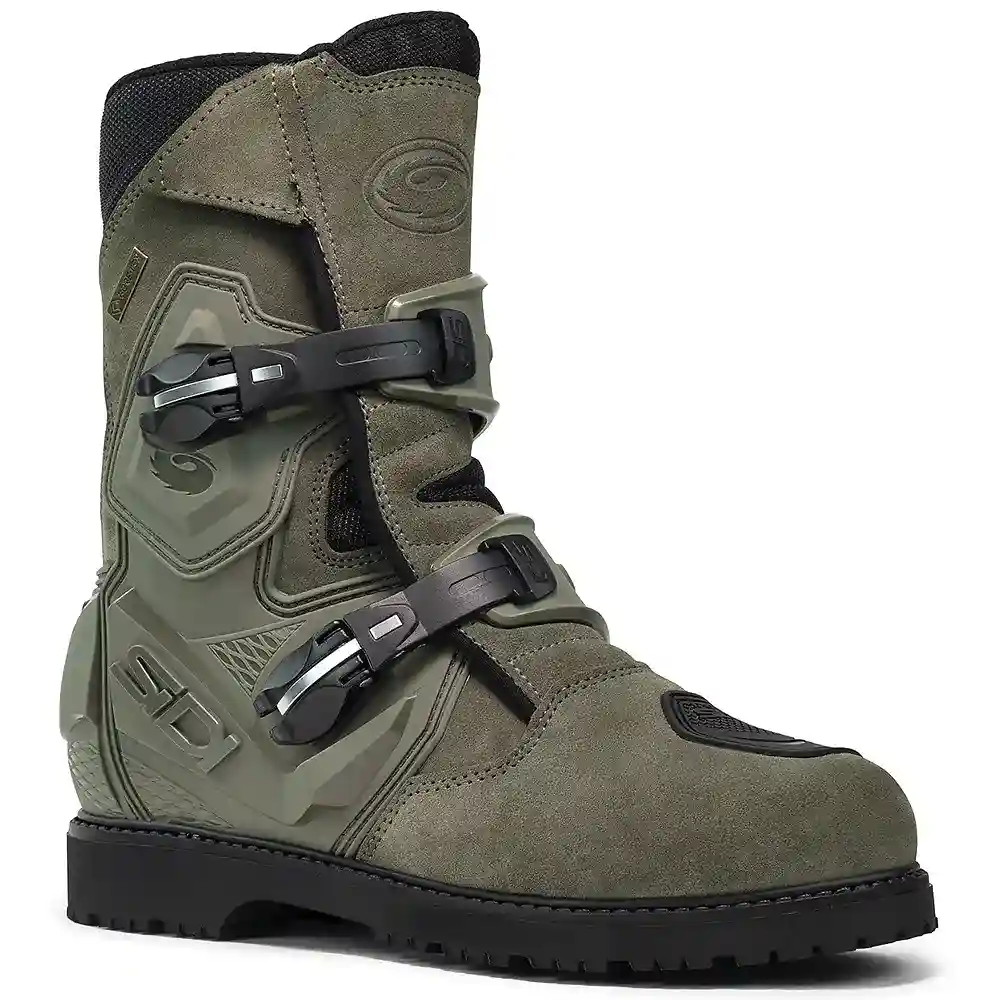Materiales y estética visual de la versión Militar, 50 del MID ADVENTURE 2 GORE / Botas - Moto Garage Miami