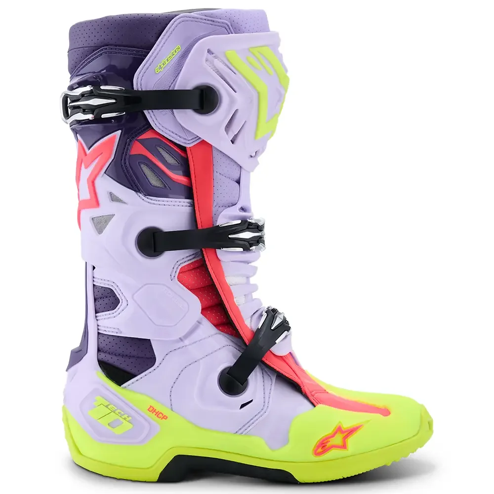 Perfil aerodinámico y sistema de ventilación del Tech 10 JETT LAWRENCE Supervented Botas Alpinestars - Moto Garage Miami