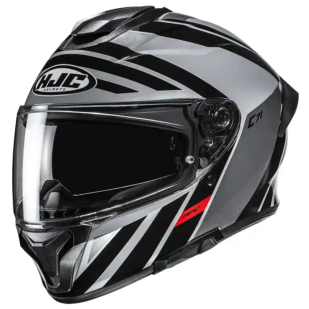 Detalle de pintura y diseño en tonalidad MC-5, 2XL del C71 FABER / Casco - Moto Garage Miami
