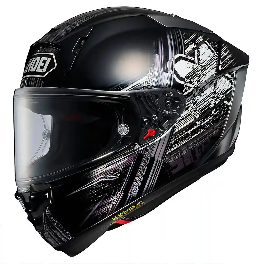 Toma estructural y acabado gráfico 2XL del modelo X-FIFTEEN CROSS LOGO / Casco - Moto Garage Miami