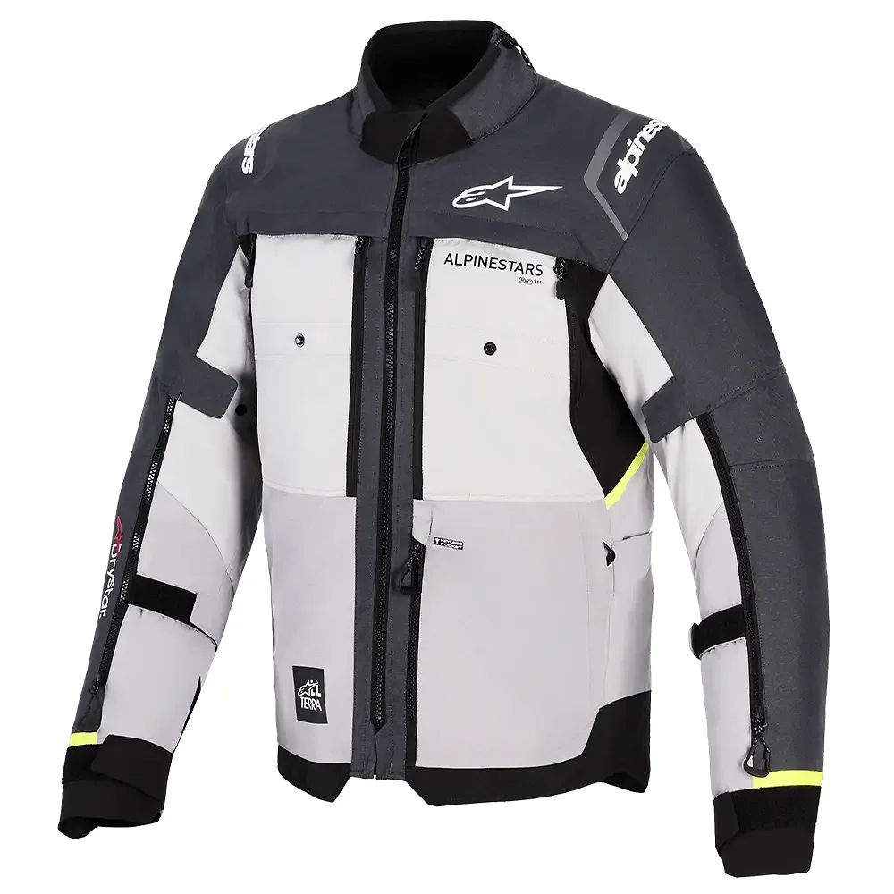 Toma estructural y acabado gráfico Gris Hielo/Gris Medio/Gris Profundo, 3XL del modelo CUSCO DRYSTAR® / Chaqueta - Moto Garage Miami