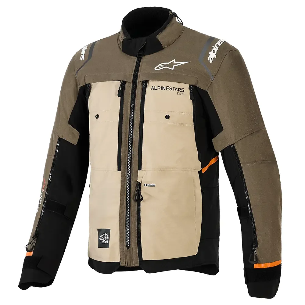 Detalle de pintura y diseño en tonalidad Nogal/Aluminio/Negro, 3XL del CUSCO DRYSTAR® / Chaqueta - Moto Garage Miami