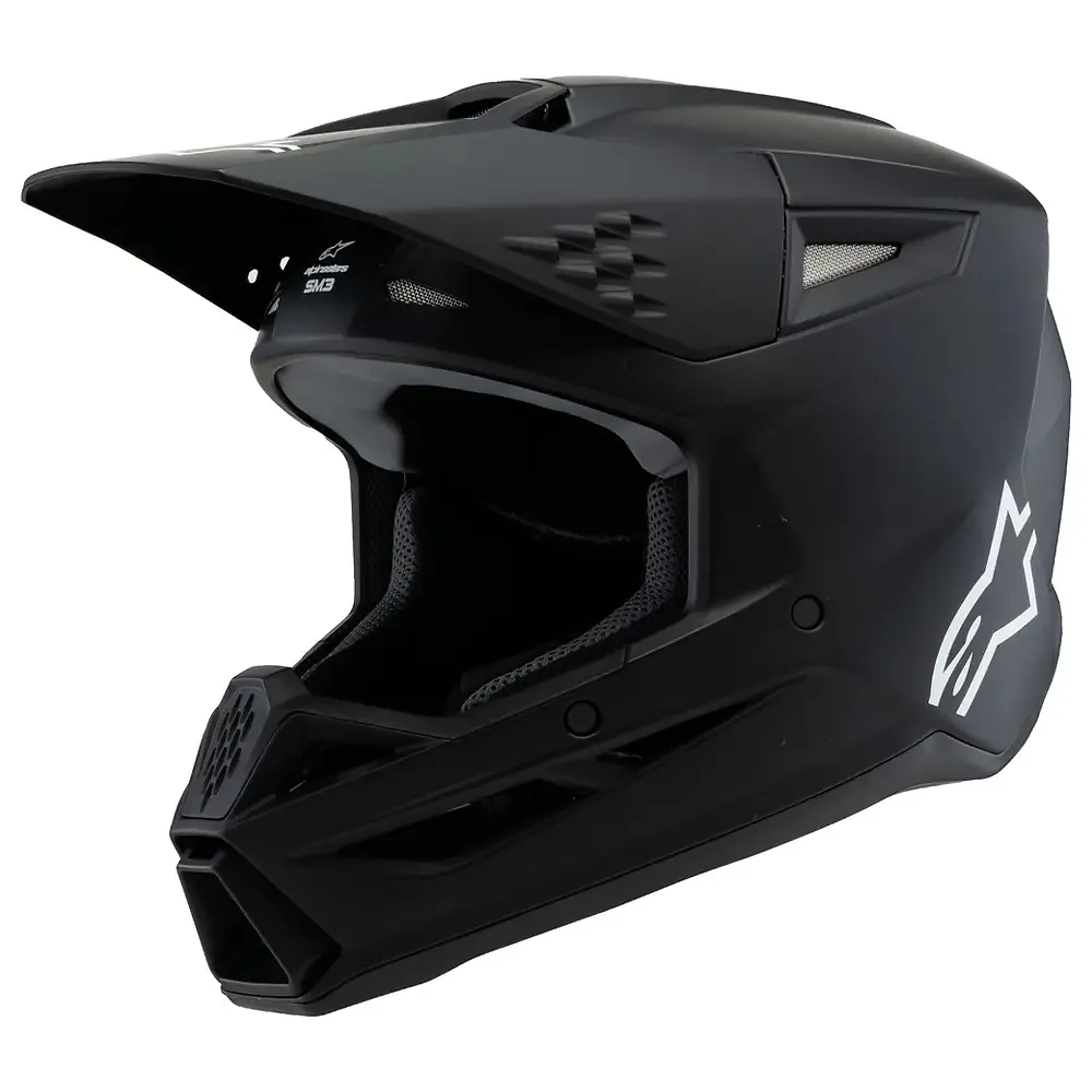 Acabado de fábrica en color S Juvenil para el SM3 Negro Mate (NIÑOS) - Casco - Moto Garage Miami