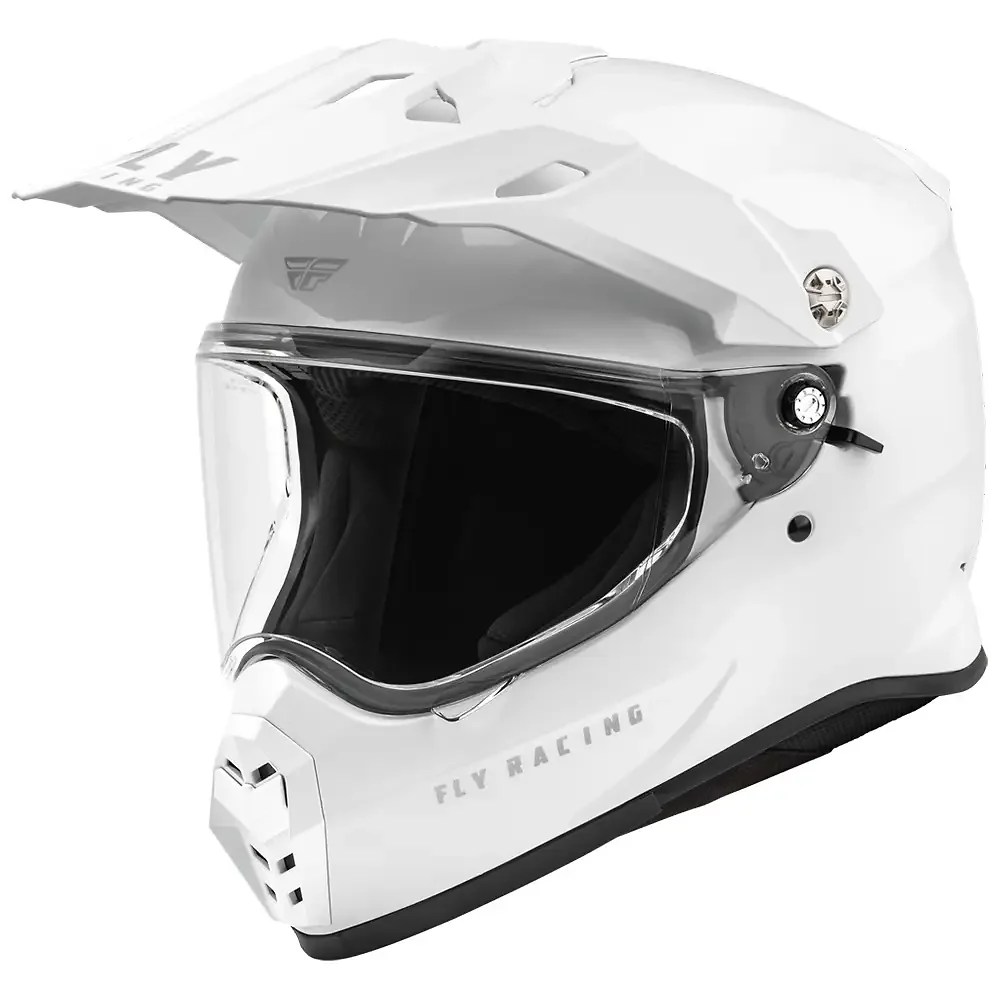 Materiales y estética visual de la versión Blanco, 2XL del TREKKER Sólido Casco - Moto Garage Miami