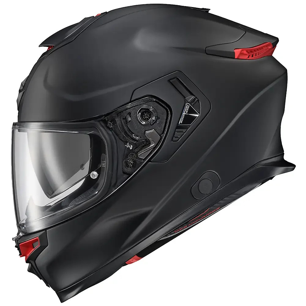 Acabados interiores y sistema de retención del modelo EXO-ECLIPSE Sólido Casco Scorpion EXO - Moto Garage Miami