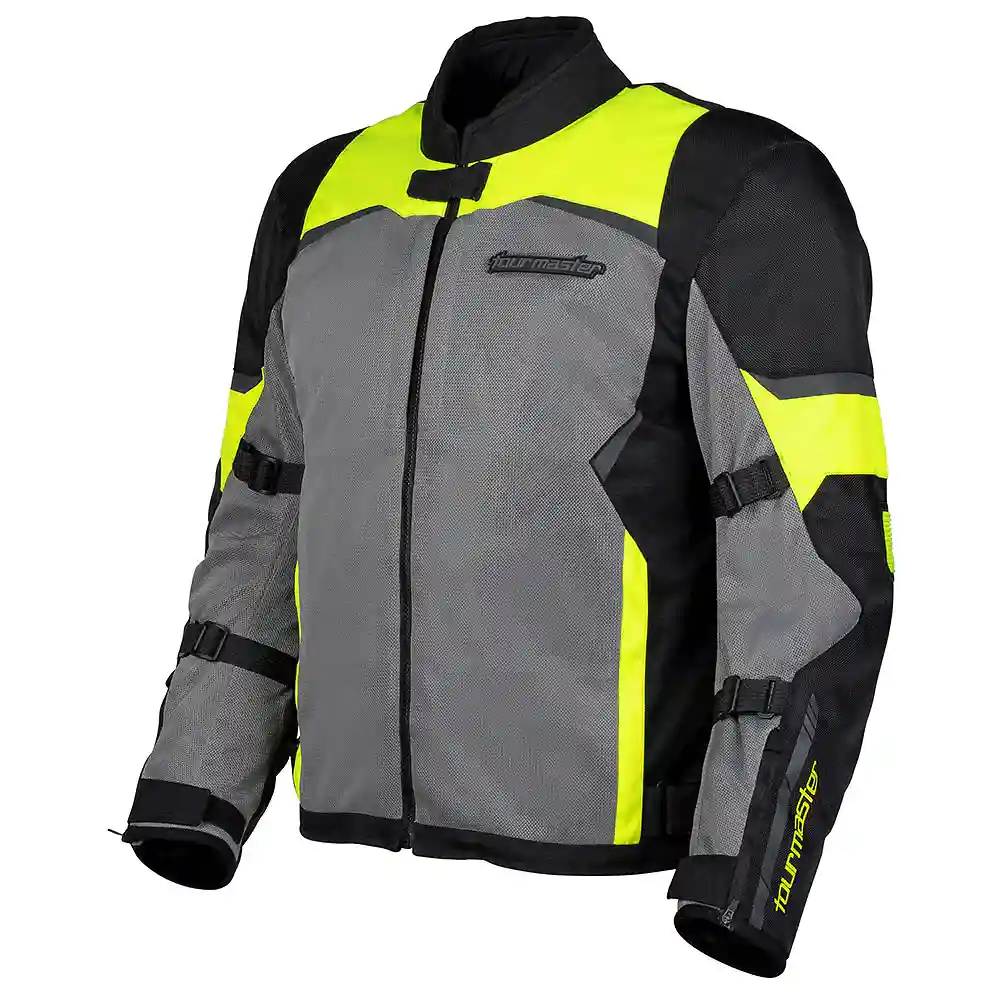 Acabado de fábrica en color Negro/Alta Visibilidad, 3XL para el INTAKE AIR Chaqueta - Moto Garage Miami