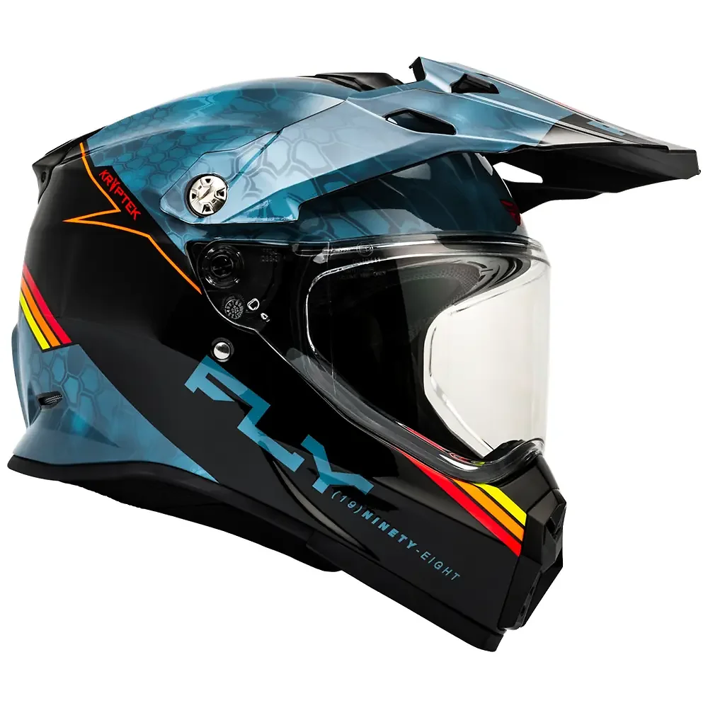 Perfil aerodinámico y sistema de ventilación del TREKKER KRYPTEK CONCEAL Casco Fly Racing - Moto Garage Miami