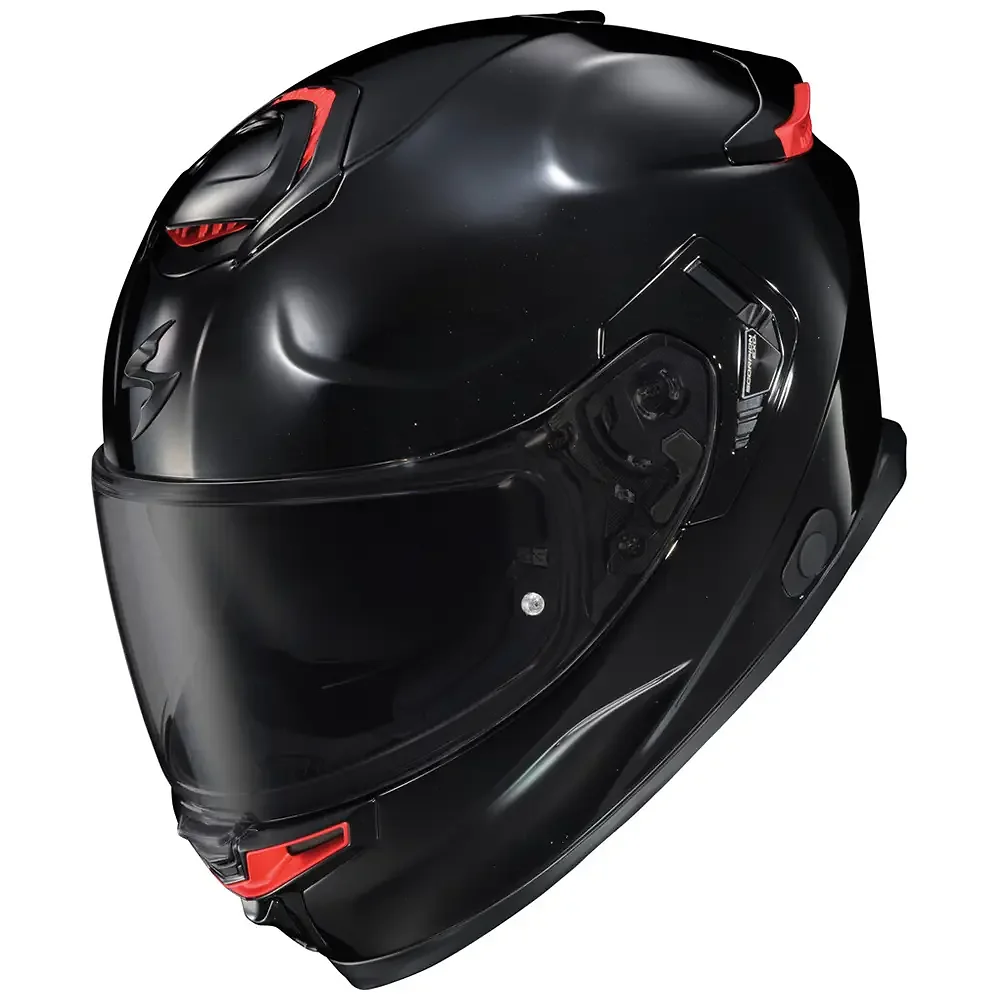 Perfil aerodinámico y sistema de ventilación del EXO-ECLIPSE Sólido Casco Scorpion EXO - Moto Garage Miami