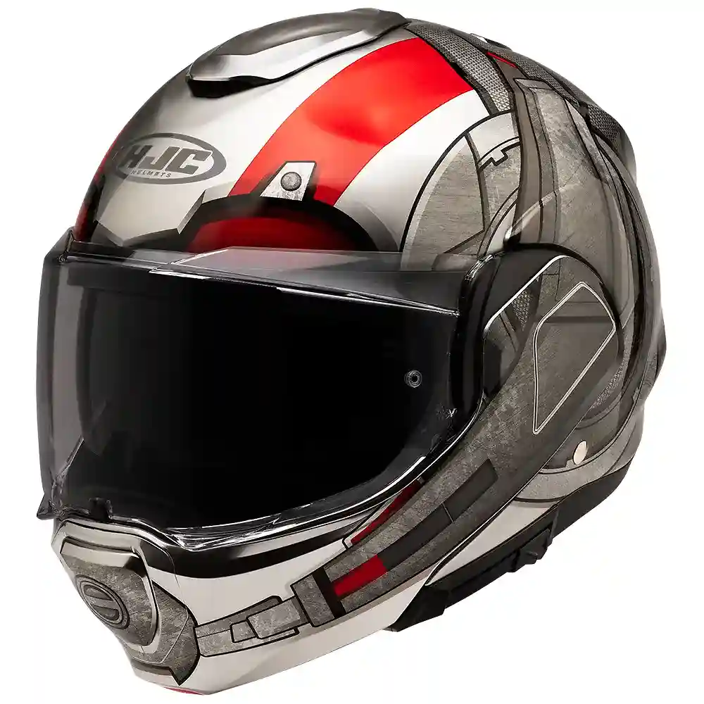 Toma estructural y acabado gráfico 2XL del modelo F100 ANT-MAN / Casco - Moto Garage Miami