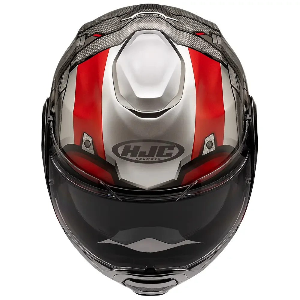 Perfil aerodinámico y sistema de ventilación del F100 ANT-MAN / Casco HJC - Moto Garage Miami