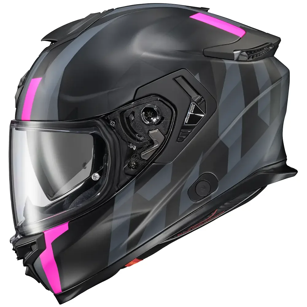 Acabados interiores y sistema de retención del modelo EXO-ECLIPSE PIVOTE Casco Scorpion EXO - Moto Garage Miami