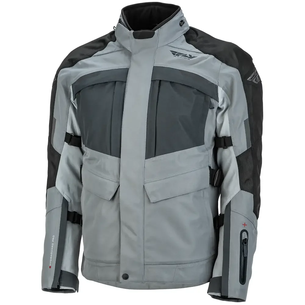 Toma estructural y acabado gráfico Gris, M Largo del modelo OFF GRID Chaqueta - Moto Garage Miami