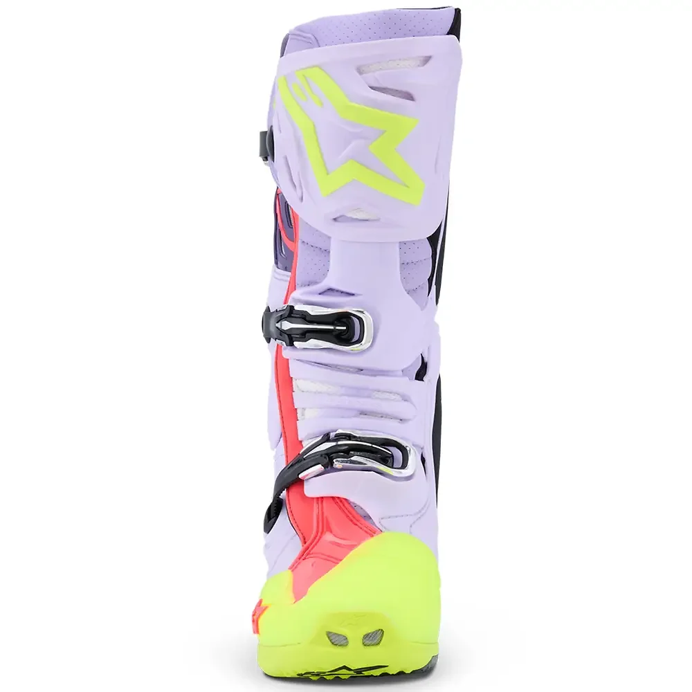 Acabados interiores y sistema de retención del modelo Tech 10 JETT LAWRENCE Supervented Botas Alpinestars - Moto Garage Miami