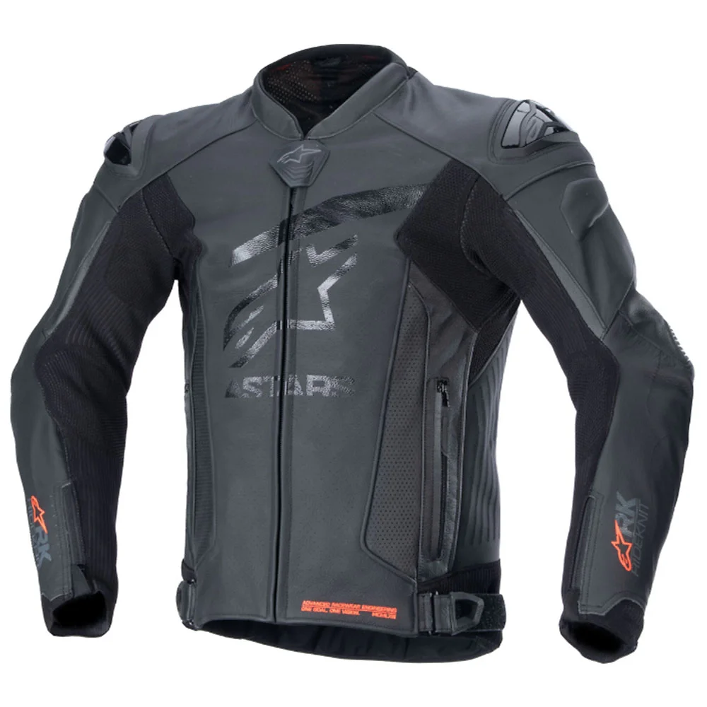 Detalle de pintura y diseño en tonalidad Negro/Negro, 60 del GP PLUS R V4 RIDEKNIT Chaqueta - Moto Garage Miami